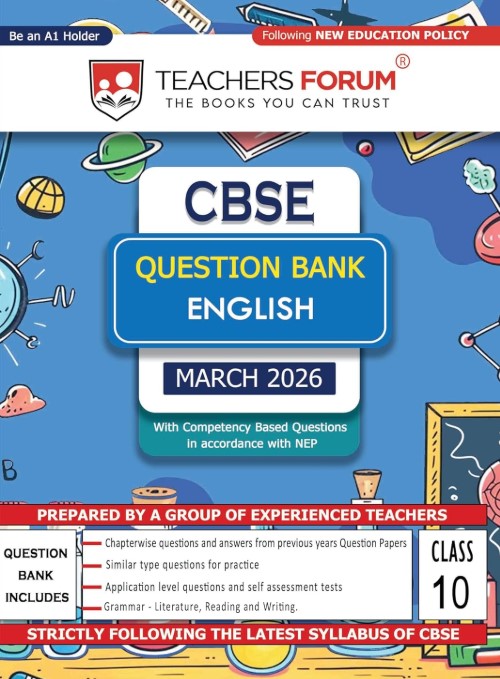 Teachers Forum CBSE Question Bank Class 10 English (Language and Literature) (For 2026 Board Exam)